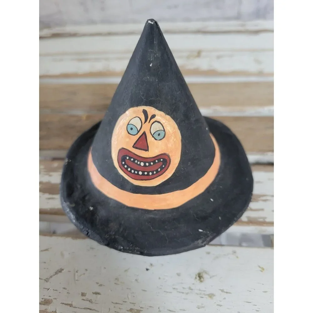 Pumpkin hat‎ witch vintage look alike Halloween hom